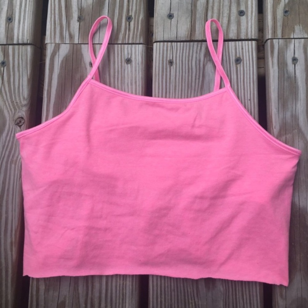 Pink crop top